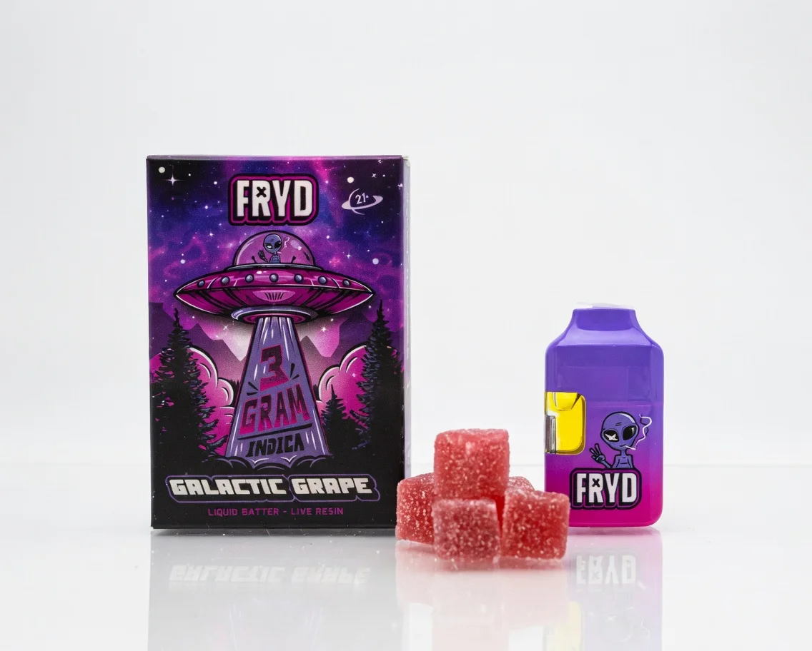 fryd-galatic-grape Fryd Galatic Grape Disposable (Indica) With Gummies